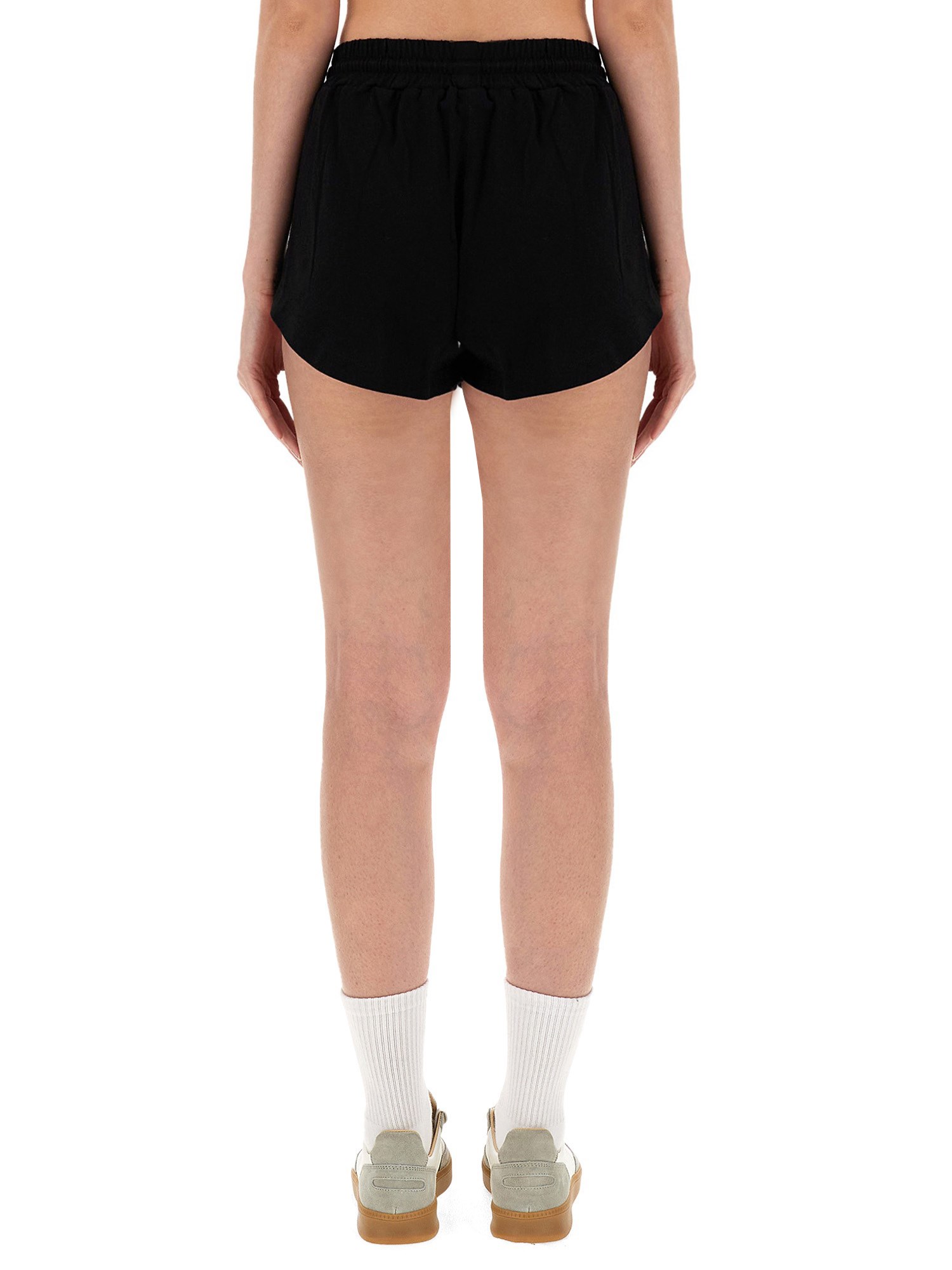 MSGM    COTTON FLEECE SHORTS WITH LOGO