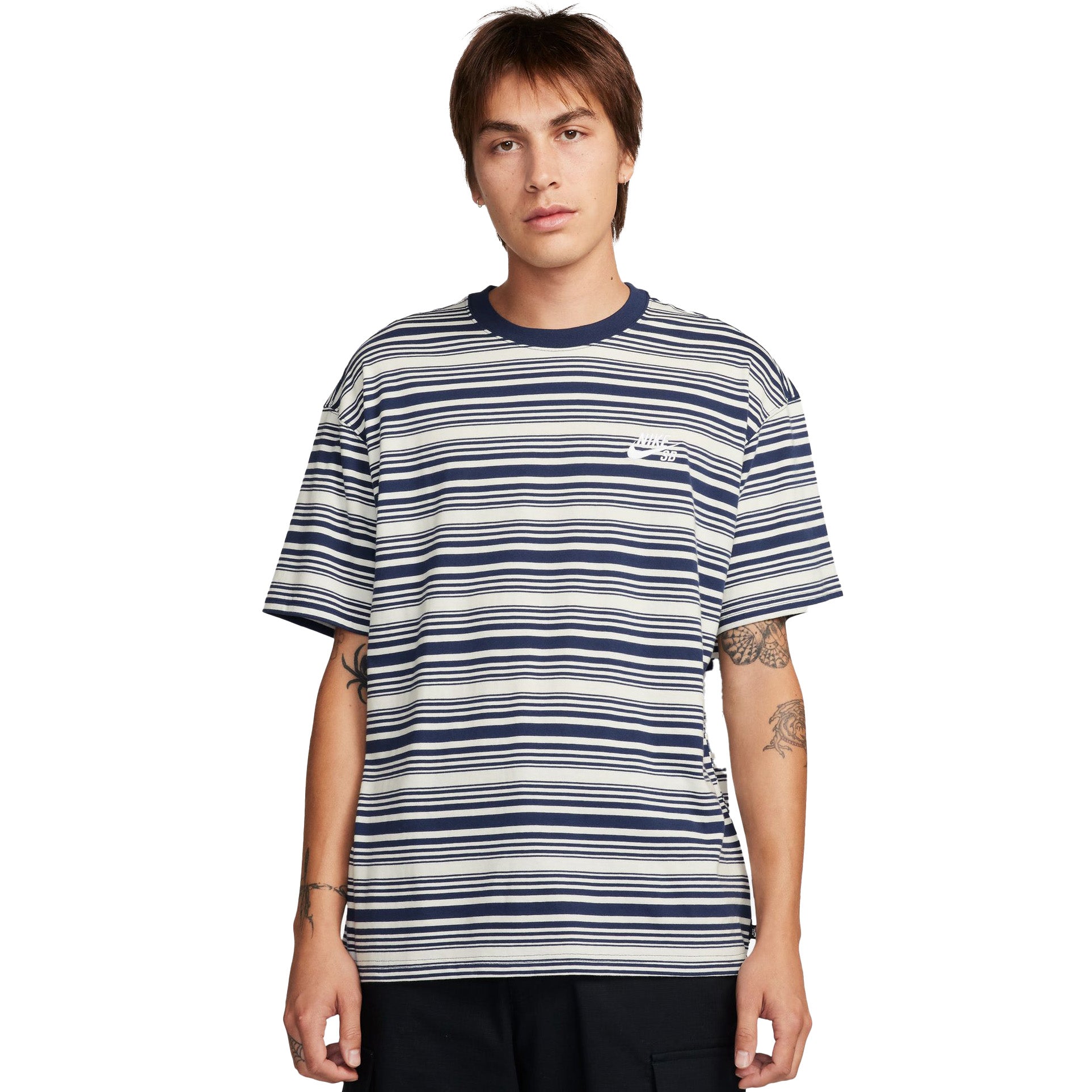 Nike SB Max 90 Stripe Tee Midnight Navy