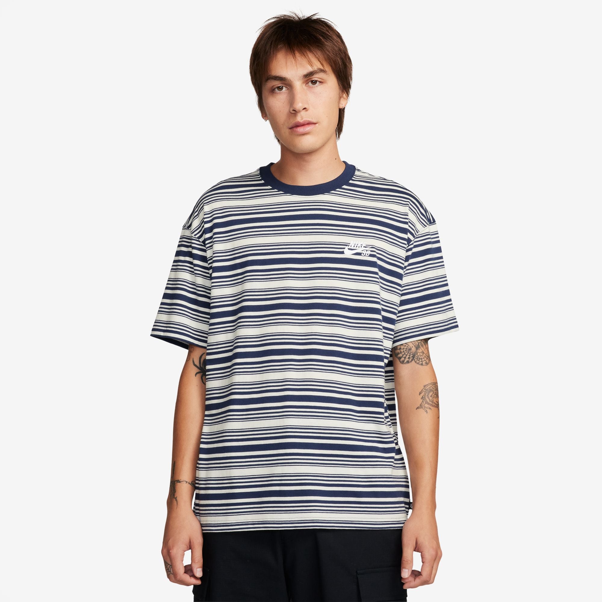 Nike SB Max 90 Stripe Tee Midnight Navy