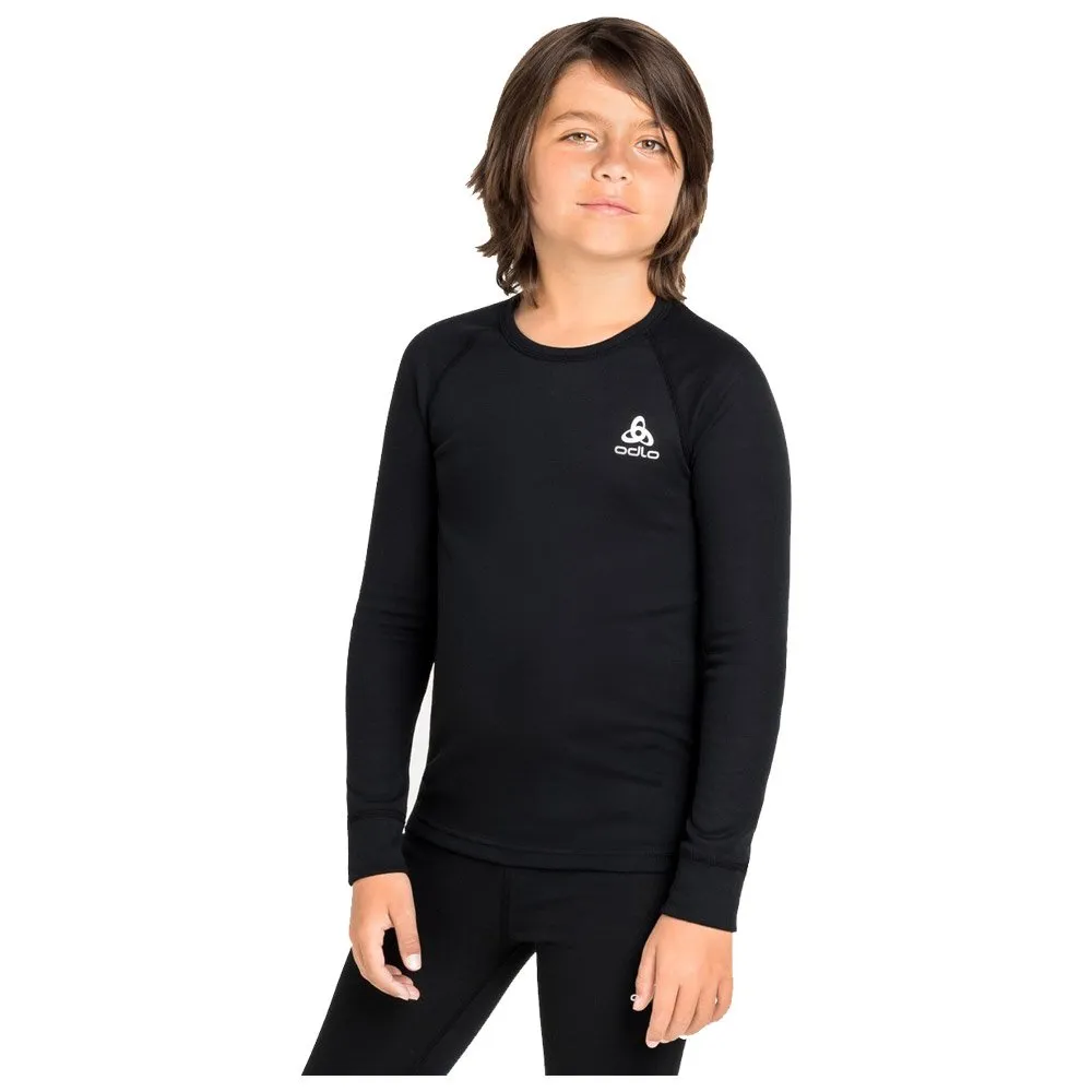 Nordic thermal underwear Odlo ---Active Warm Eco Kids BI Top Crew Neck LS Black