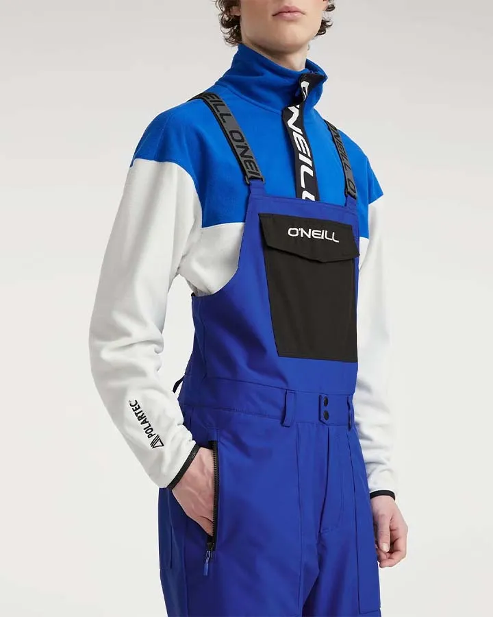 O'Neill Shred Bib - Surf The Web Blue | Shop Snow Pants & Suits at Trojan Wake Ski Snow & Snow Skiers Warehouse