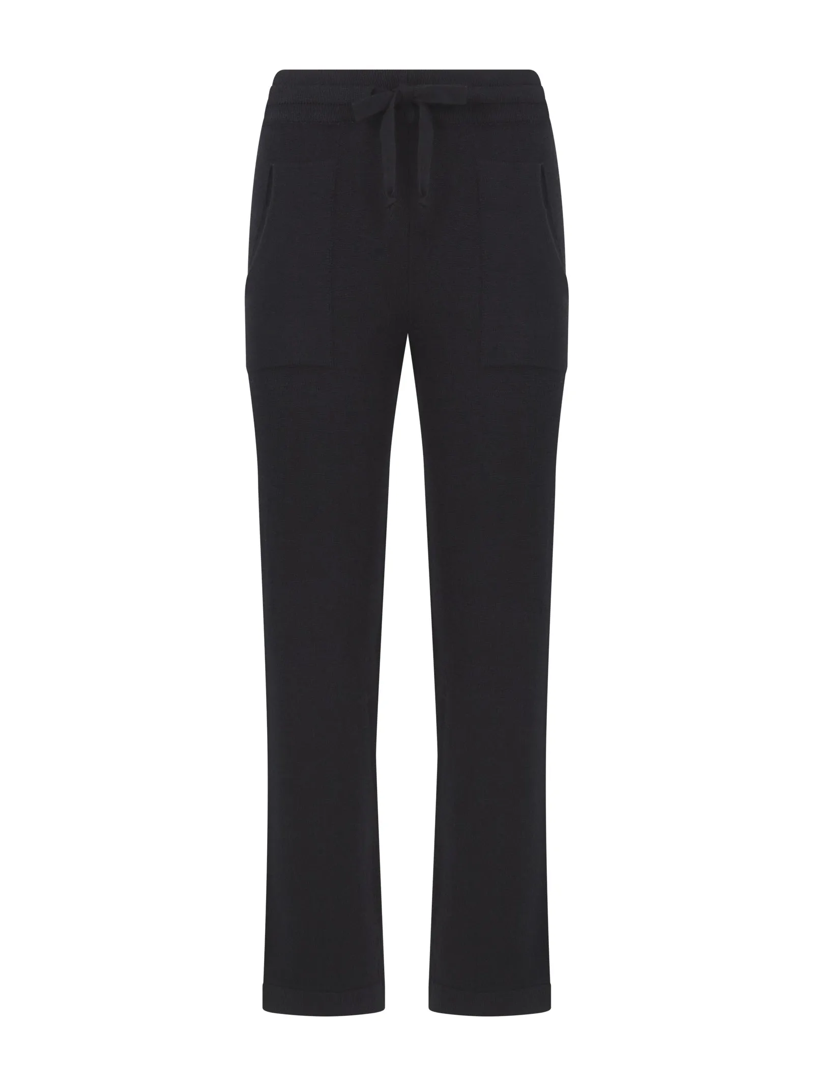 Pantalone straight leg in tessuto Winter Basic - Nero