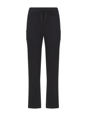 Pantalone straight leg in tessuto Winter Basic - Nero