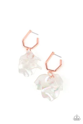 Paparazzi Accessories - Jaw-Droppingly Jelly - Copper Earrings