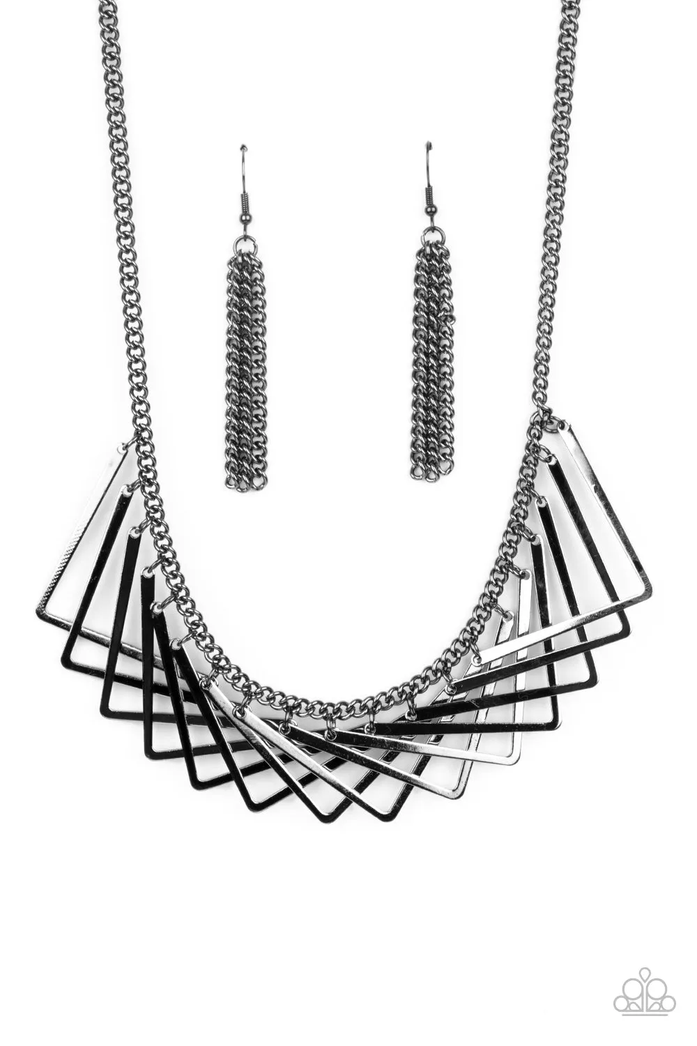 Paparazzi Accessories - Metro Mirage - Black Necklace