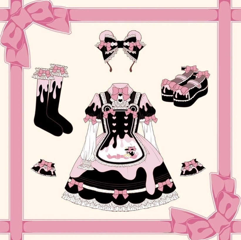 Pre-order honey bear Lolita dress