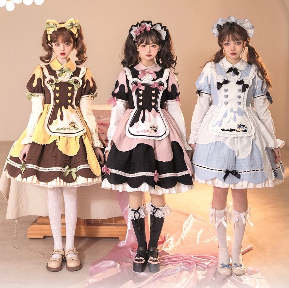 Pre-order honey bear Lolita dress