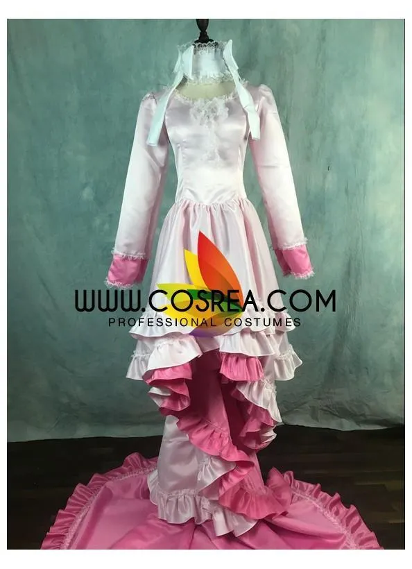 Puella Magi Madoka Ultimate Satin With Extended Train Cosplay Costume