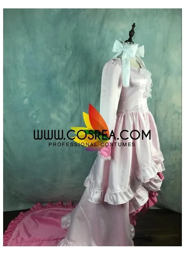 Puella Magi Madoka Ultimate Satin With Extended Train Cosplay Costume