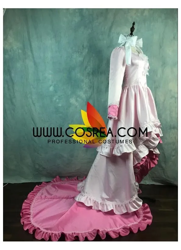 Puella Magi Madoka Ultimate Satin With Extended Train Cosplay Costume