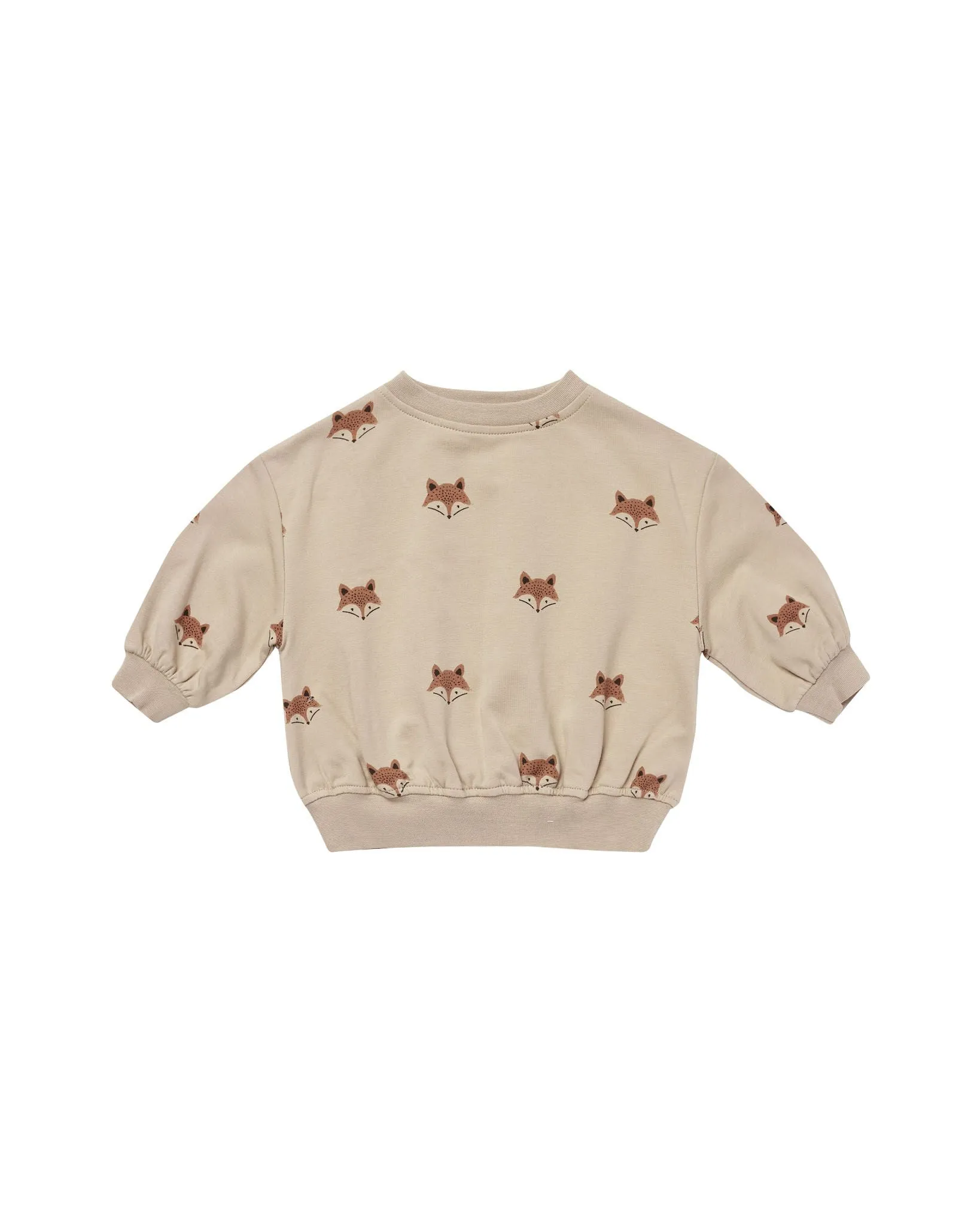 Quincy Mae - Foxes Relaxed Fleece Sweatshirt LAST ONE 3-6m