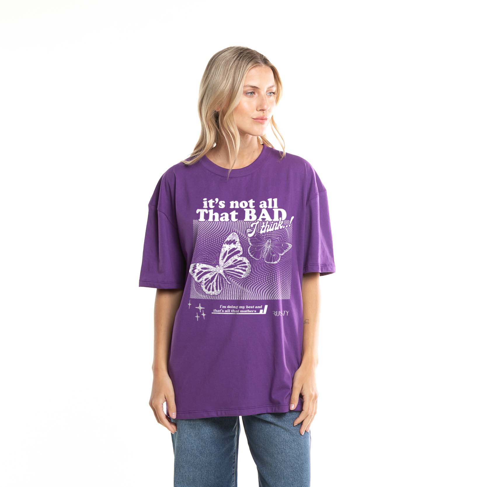 Remera Mc Rusty All That Rad Oversize Tee Ld Grape