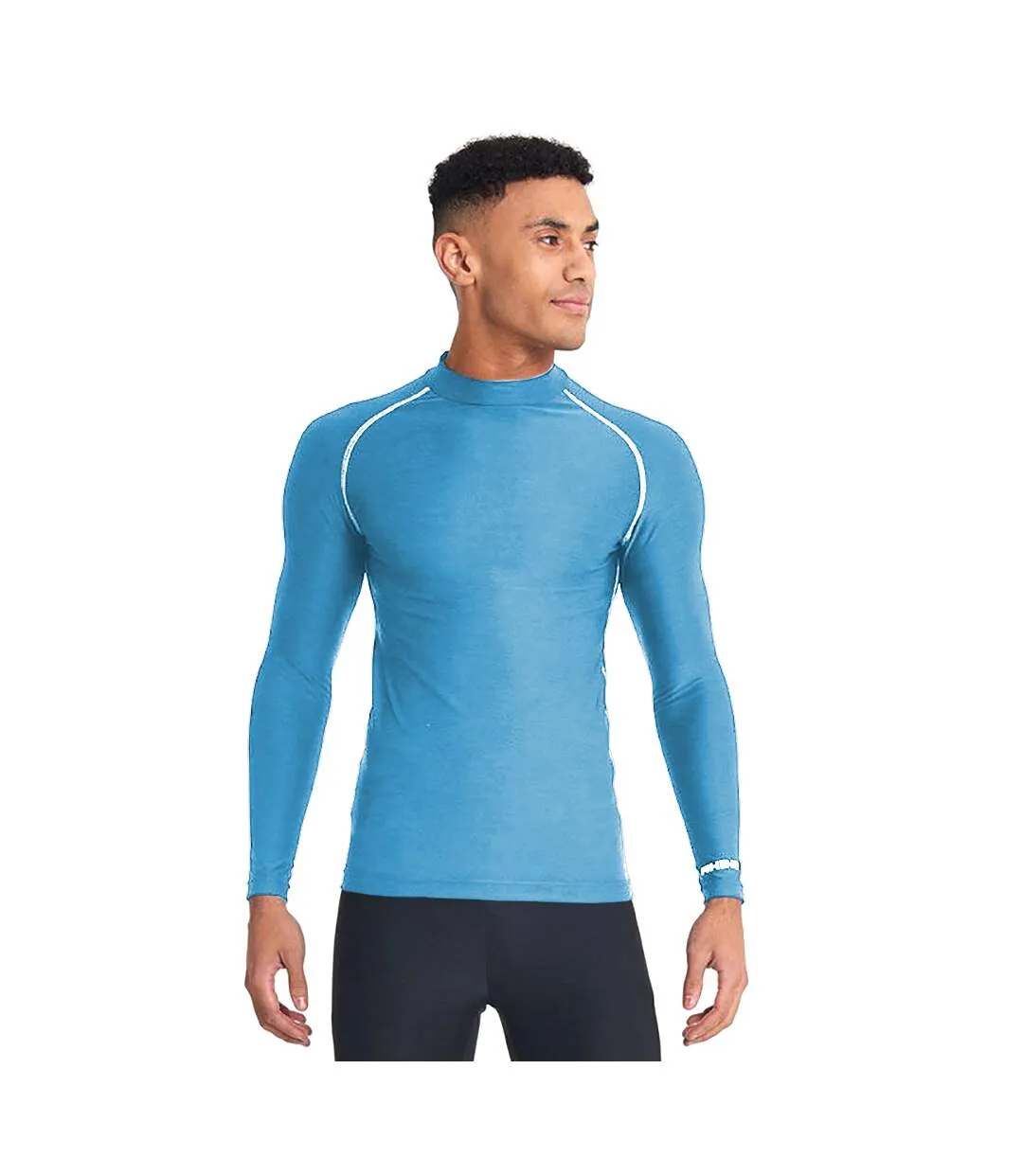 Rhino Mens Thermal Underwear Long Sleeve Base Layer Vest Top (Light Blue) - UTRW1276