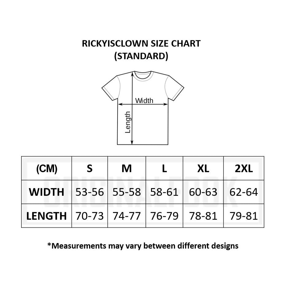 Rickyisclown [RIC] Line Embroidery Patch Smiley Tee Red [R27230225C-S8]