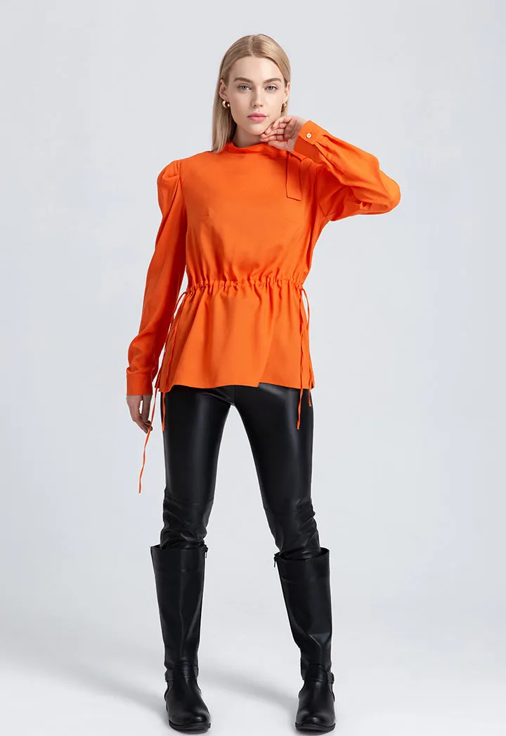 Single Color Drawstring Top