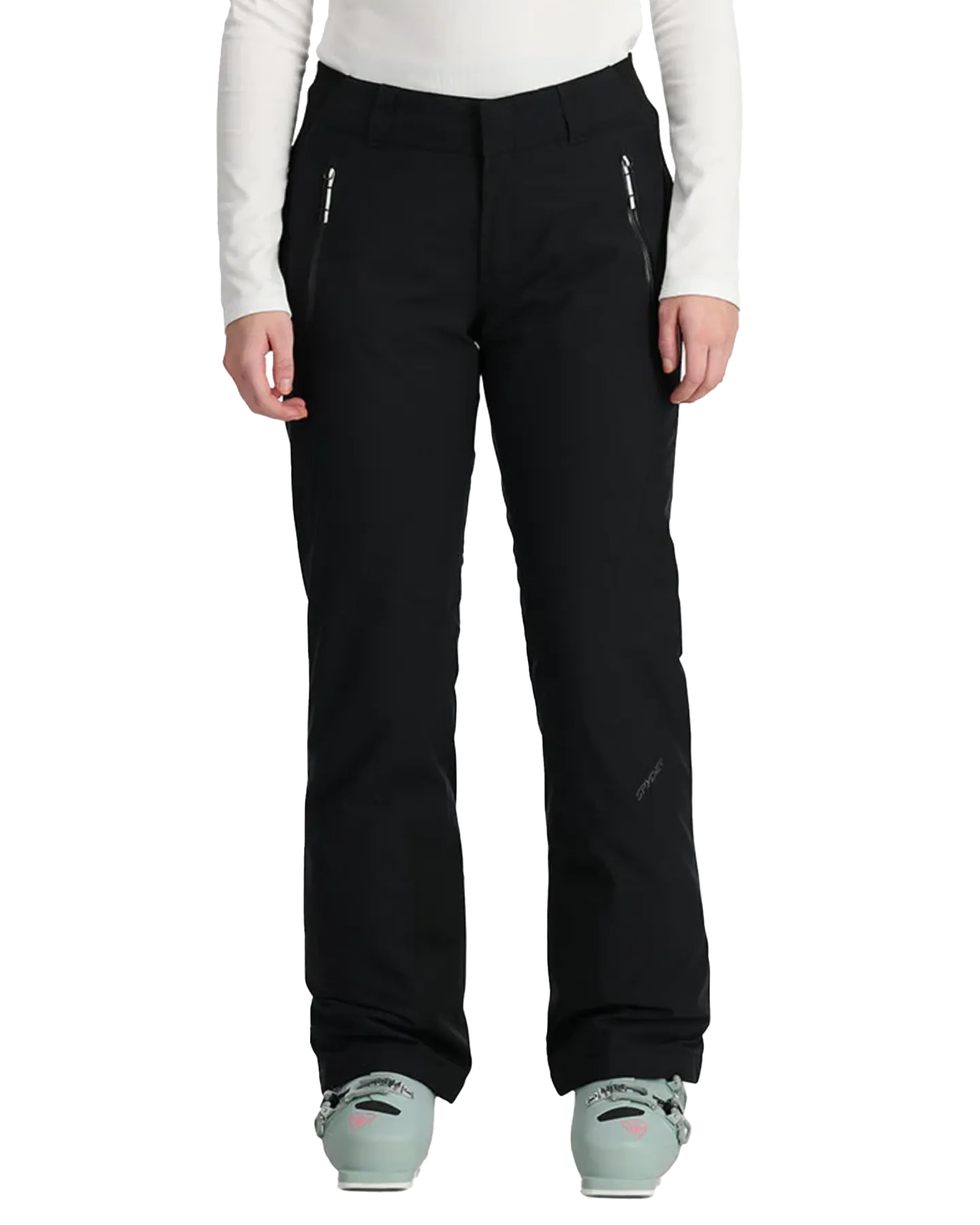 Spyder Women's Winner Pants Lengths - Black | Shop Snow Pants & Suits at Trojan Wake Ski Snow & Snow Skiers Warehous