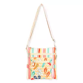 Summer Vibes Flip Flops Canvas Crossbody