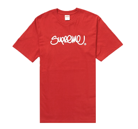 Supreme Handstyle Tee Red