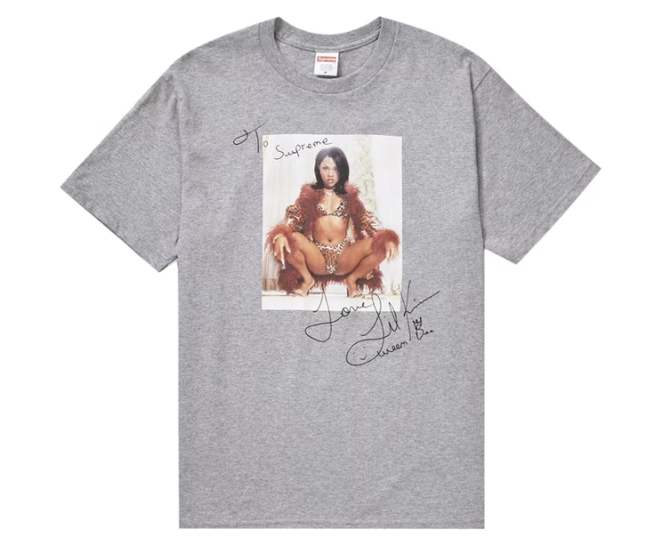 Supreme Lil Kim Tee Heather Grey