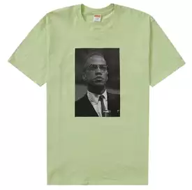 Supreme Roy DeCarava Malcolm X Tee Pale Mint