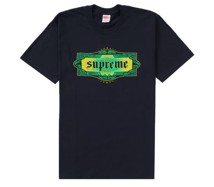 Supreme Top Shotta Tee Navy