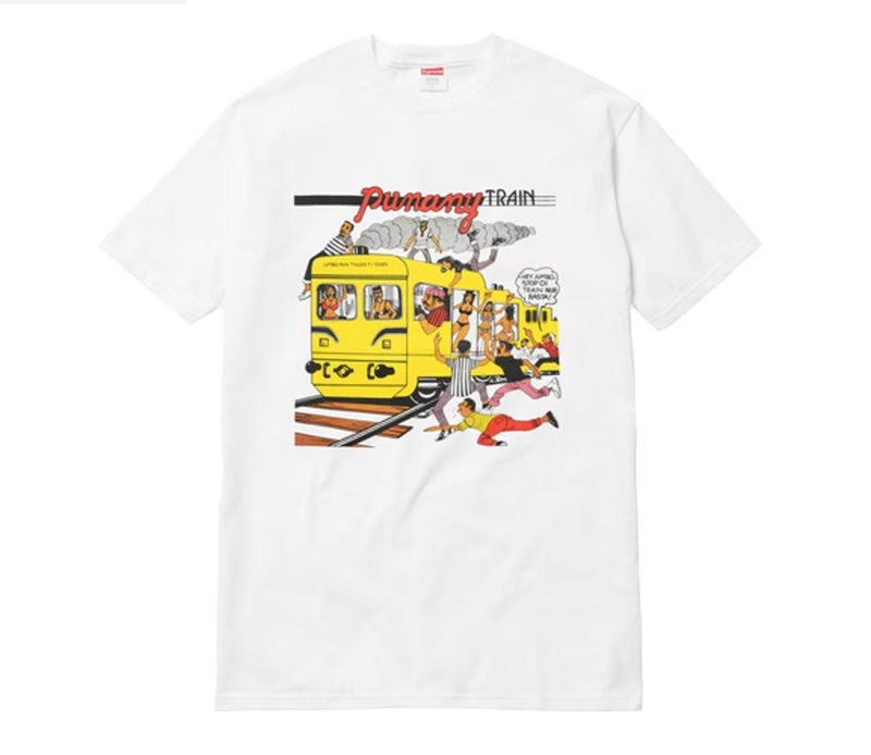 SUPREME Wilfred Limonius Punany Train Tee White