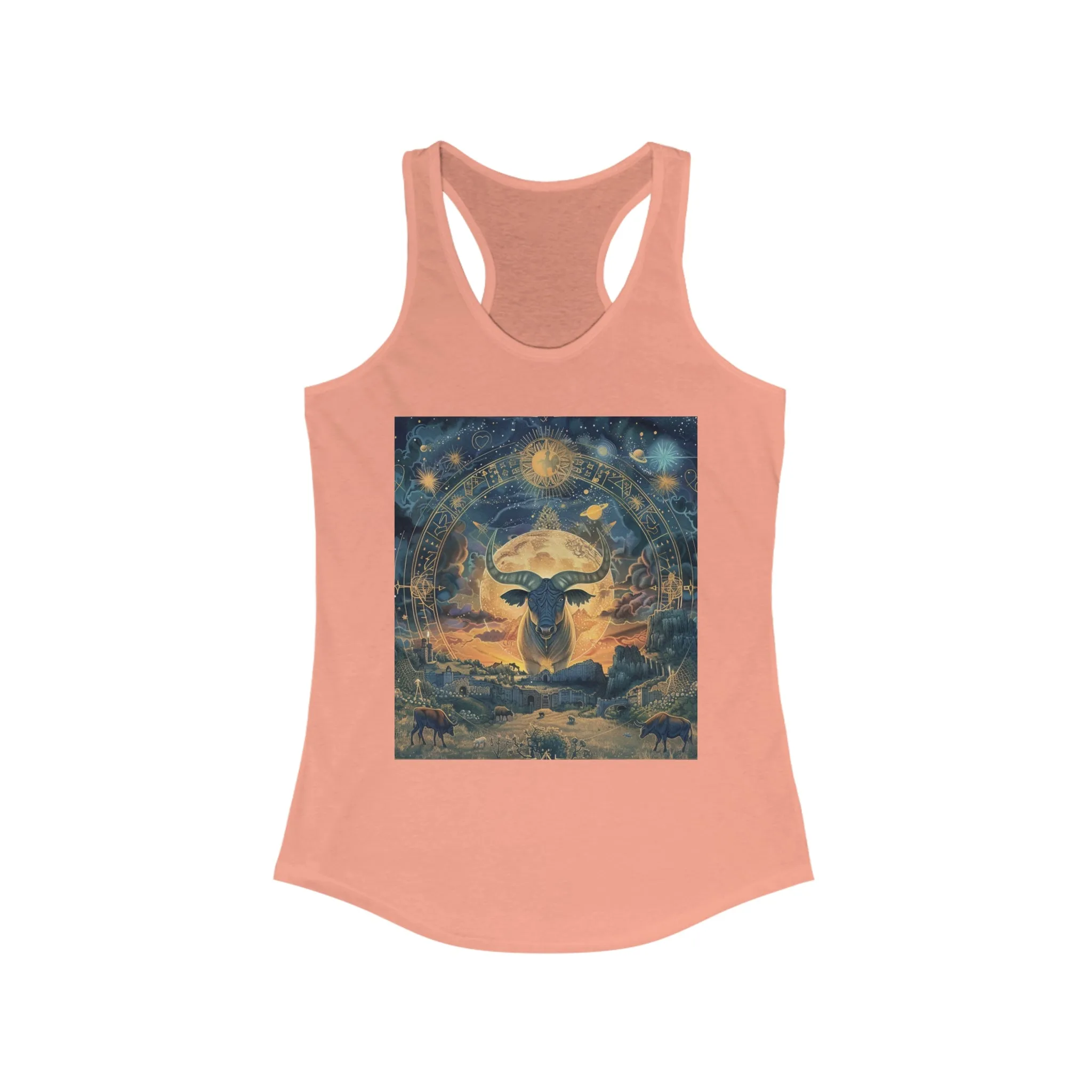 Taurus zodiac Women's Ideal Racerback Tank