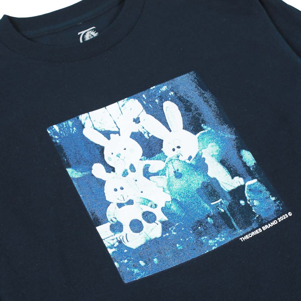 Theories Cyanotype LS Tee Navy