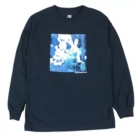 Theories Cyanotype LS Tee Navy