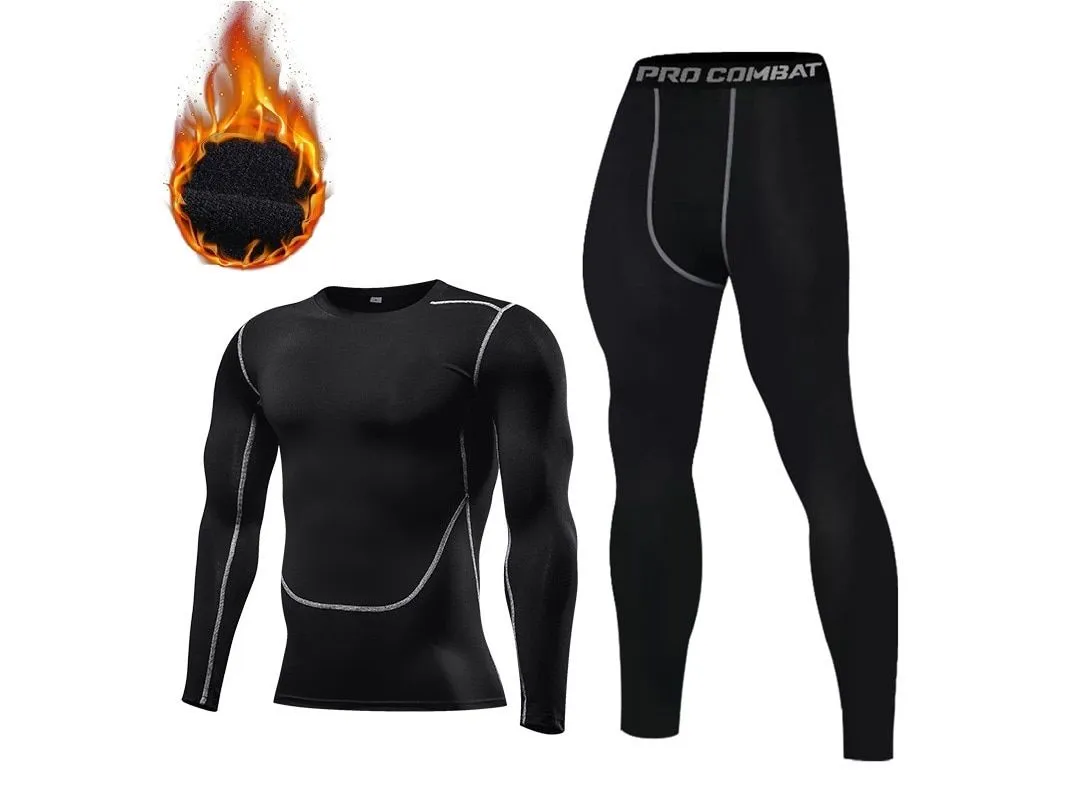 Thermal underwear men compression long johns keep warm winter inner wear