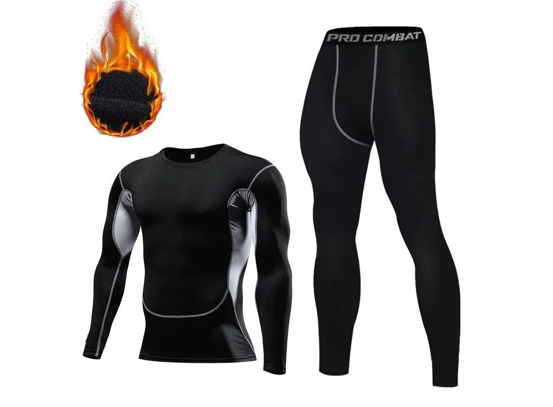 Thermal underwear men compression long johns keep warm winter inner wear