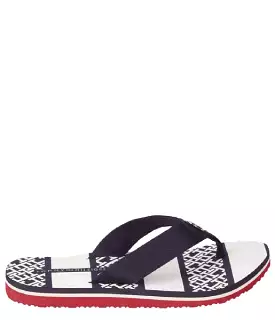 TOMMY HILFIGER Navy Monogram Essential Flip Flop