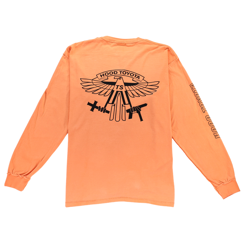 Travis Scott Birds Archive Long Sleeve Tee Orange