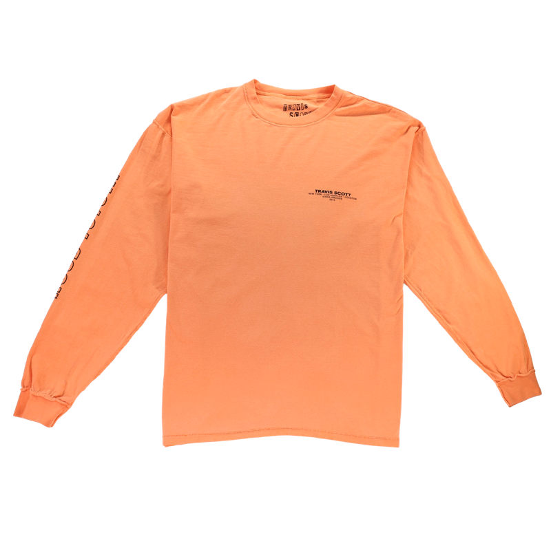 Travis Scott Birds Archive Long Sleeve Tee Orange