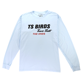 Travis Scott Birds The Ends Long Sleeve Tee Blue