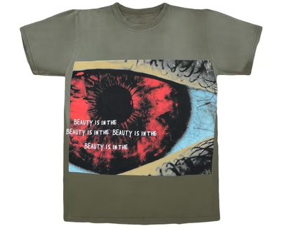 Travis Scott Eye Tee Olive Green