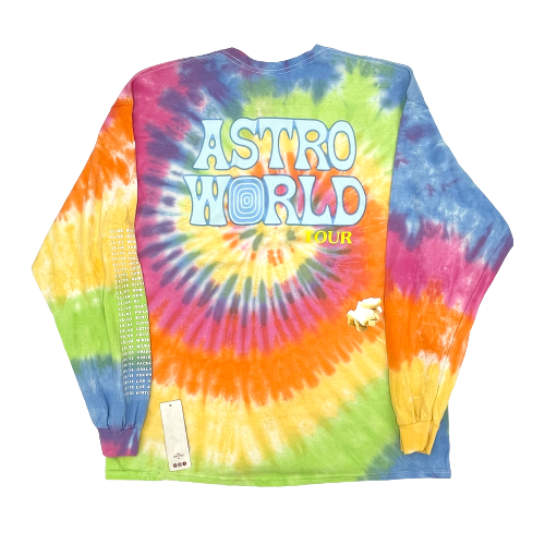 Travis Scott Wish You Were Here Popcorn L/S Tie-Dye Tee