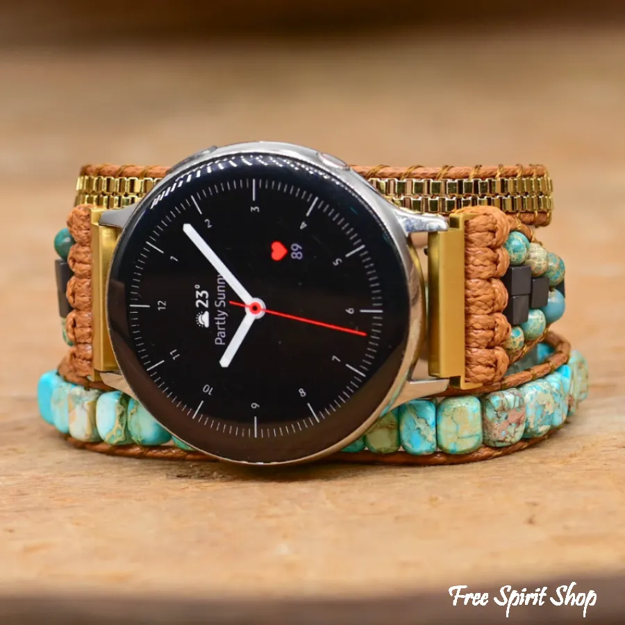 Turquoise Howlite Samsung / Garmin Watch Band