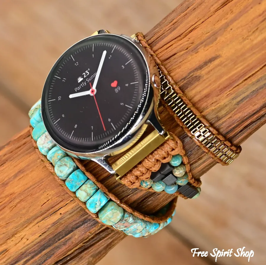 Turquoise Howlite Samsung / Garmin Watch Band