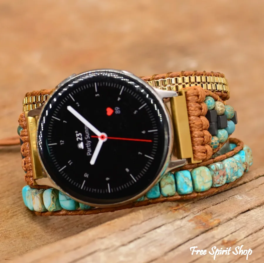 Turquoise Howlite Samsung / Garmin Watch Band