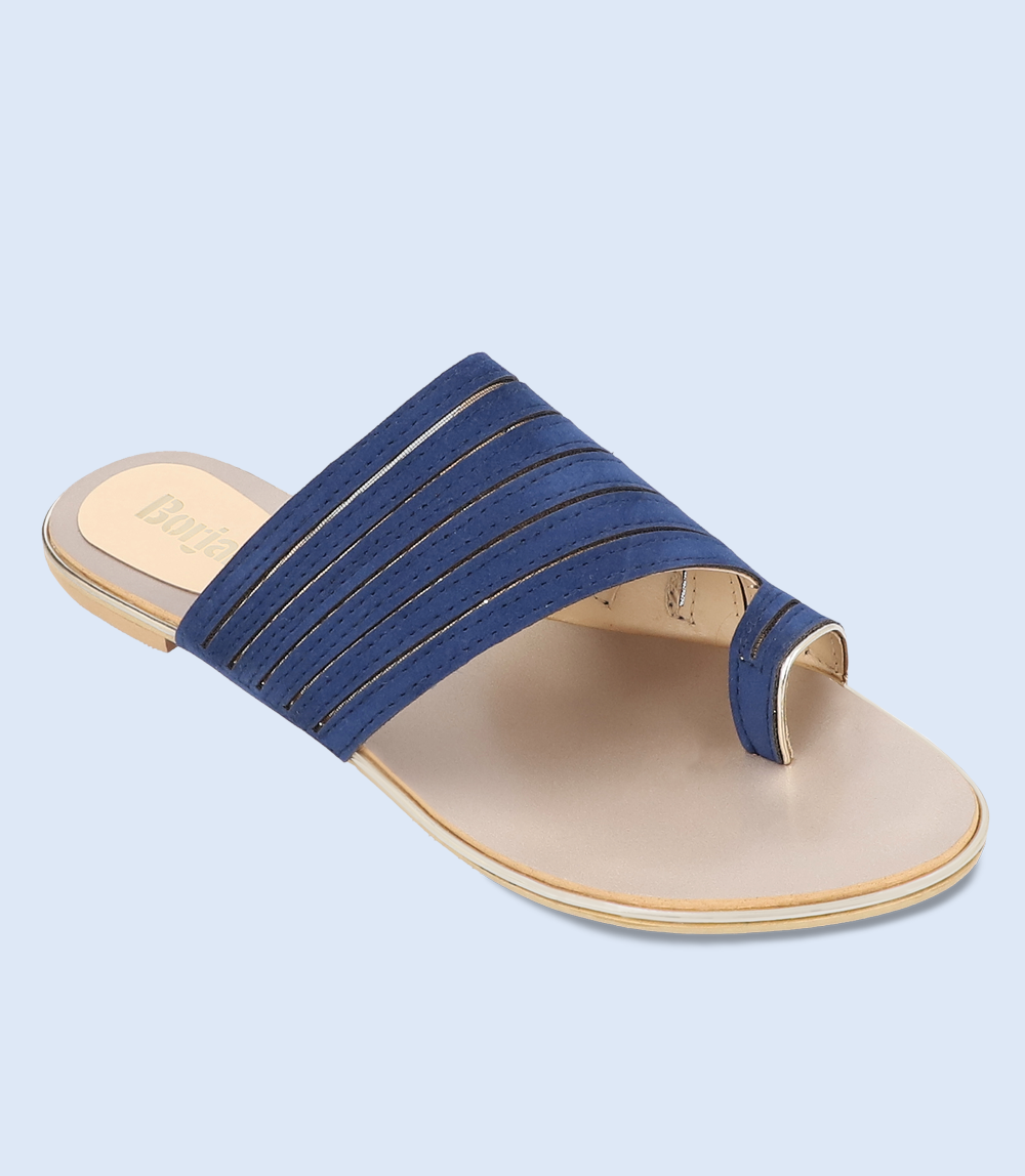 W7865-NAVY-Women Casual Chappal